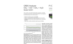 CRDS Analyzer for CO, CO2, CH4, & H2O in Air G2401 Brochure