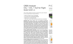 CRDS Analyzer for flight ready CO2/CH4/H2O G2301-m Brochure