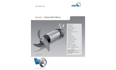 KSB - Reliable Submersible Mixer for Waste Water Treatment - Brochure