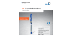UPAchrom - Model 100 - 4-Inch Submersible Borehole Pumps Brochure