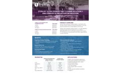 Ultra Disinfectant Cleaner Solution 1 & Sterilex Ultra Activator Solution - Data Sheet