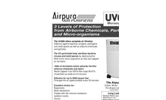 Airpura - Model UV600 - Air Purifiers - Datasheet