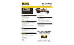 Vac-Tron - ATV1850 Series - Chassis-Mounted Air Excavation System Brochure