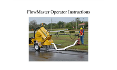 FlowMaster Operator Instructions Manual