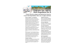 Nixalite - Migrate for Agriculture Bird Repellent Brochure