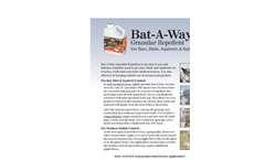 Bat-A-Way Repellent Brochure (PDF 172 KB)