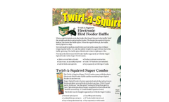 Nixalite - Twirl-A-Squirrel Bird Feeder Baffle Brochure