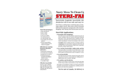 Steri-Fab - Model P - Bactericide - Brochure