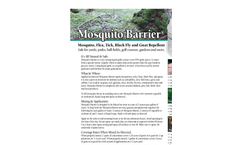 Mosquito Barrier - Mosquito Repellent - Brochure