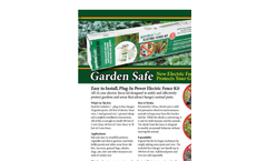 Nixalite - Model ST - Garden Safe Electric Fence Kit- Brochure