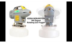 Disinfection Fogger IGEBA Neburotor Rotating ULV Aerosol Generator -