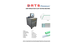 DRTS - FT-10 - Drip Irrigation Flow Testing Machine Brochure