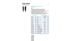 GF Signet DryLoc - Model Type 2724/2726 - pH/ORP Electrodes (Non returnable) - Datasheet