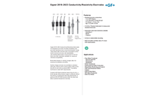 Model 2818-2823 Conductivity/Resistivity Electrodes - Data Sheet