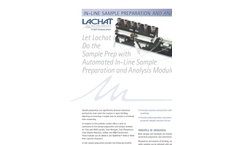 In-Line Sample Preparation Analysis Modules Brochure