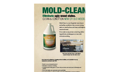 Mold-Clean - Wood Cleaner and Surface Conditions Brochure