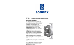 Model SPS-22 - Sonder Safe Plates Heat Exchangers Brochure