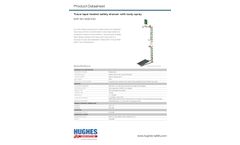 Hughes Safety - Model EXP-AH-5GS/10G - Trace tape heated safety shower with body spray - Datasheet