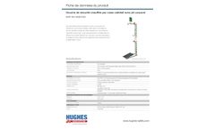 Hughes Safety - Model EXP-AH-5GS/10G - Trace tape heated safety shower with body spray - FR Datasheet