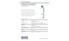 Hughes Safety - Model EXP-EJ-5GS/45G - Jacketed and insulated safety shower with ABS closed bowl eye wash - Produktdatenblatt