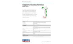 Hughes Safety - Model EXP-AH-45GS/P - Trace tape heated pedestal mounted eye wash with ABS closed bowl - Produktdatenblatt