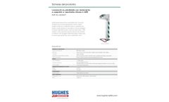 Hughes Safety - Model EXP-EJ-45GS/P - Jacketed pedestal mounted eye wash with ABS closed bowl - IT Datasheet