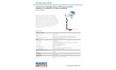 Hughes Safety - Model STD-H-25KS/P - Trace tape heated pedestal mounted eye wash with GRP closed bowl and integral handheld shower - IT Datasheet