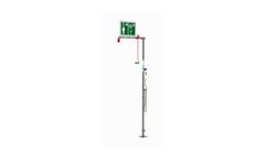 Hughes Safety - Model EXP-18GS - Floor Mounted Indoor Unheated Emergency Safety Shower