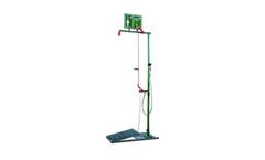 Hughes Safety - Model EXP-20G - Floor Mounted Indoor Unheated Emergency Safety Shower with Body Spray