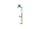 Hughes Safety - Model EXP-18G/85G - Floor Mounted Indoor Unheated Emergency Safety Shower with Eye/Face Wash