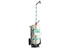 Hughes Safety - Model STD-40K/45G - Mobile Self-contained Emergency Safety Shower with Eye Wash / Face Wash