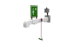 Hughes Safety - Model EXP-AH-2GS - Wall Mounted Outdoor Freeze-protected Emergency Safety Shower