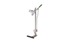 Hughes Safety - Model EXP-SD-85GS/P - Pedestal Mounted Self-Draining Emergency Eye/Face Wash with Open Stainless Steel Bowl