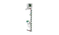 Hughes Safety - Model STD-MH-5KS/11KS - Outdoor Emergency Safety Shower with Eye/Face Wash Fountain and Eye Bath Diffuser