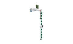 Hughes Safety - Model EXP-AH-5GS (German Only - DVGW) - Floor-Mounted Trace Tape Heated and Insulated Drench Shower