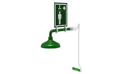 Hughes Safety - Model LAB-23GS - Ring Main Mounted Laboratory Emergency Safety Shower
