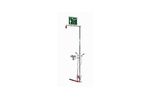 Hughes Safety - Model EXP-SD-18GS/85G - Floor Mounted Outdoor Emergency Safety Shower with Eye/Face Wash