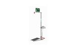 Hughes Safety - Model EXP-SD-20GS/45G - Floor Mounted Outdoor Emergency Safety Shower with Eye/Face Wash and Body Spray