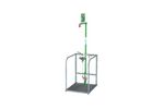 Hughes Safety - Model EXP-SD-63G - Floor Mounted Outdoor Emergency Safety Shower and Eye/Face Wash with Protective Frame