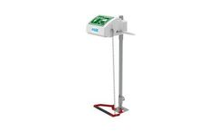 Hughes Safety - Model STD-45GS/P - Pedestal Mounted Emergency Eye/Face Wash with Closed ABS Bowl