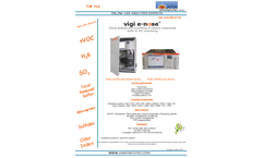 vigi e-nose Online Analysis and Monitoring of Odorous Compounds Sulfur & VOC Monitoring - Brochure