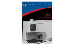 PG Instruments - Model ICP 5000DV - Fully Automated Fast Simultaneous Optical Emission Spectrometer - Brochure