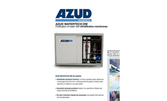 Azud Watertech - Model DW DU - Purification of Water With Ultrafiltration Membranes Brochure