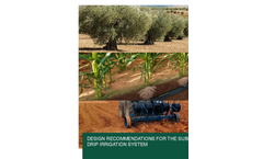 Design Recommendations for the Subsurface Drip Irrigation System - Brochure