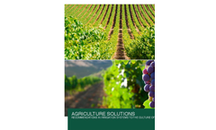 Agriculture Solutions - Recommendations in Irrigation Systems to the Culture of Grapevine - Application Brochure