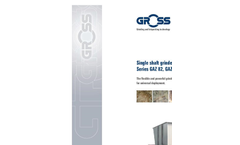 Gross - Model Series GAZ 82, GAZ 82 S - Single Shaft Grinder Brochure