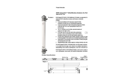 Dow IntegraFlo - Model DW102-1100 - Ultrafiltration Modules for Potable Use Datasheet