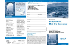 5th European PV-Hybrid and Mini-Grid Conference - Brochure (PDF 198 KB)