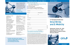 2nd European Conference SmartGrids & E-Mobility - Brochure (PDF 181 KB)