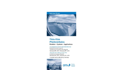 Fundamentals seminar on Thin-film Technology in Photovoltaics Brochure (PDF 244 KB)